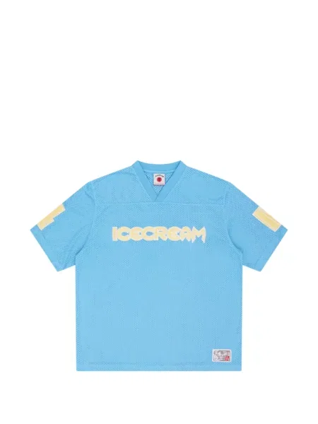 Tricou Icecream cu imagine plasă albastru
