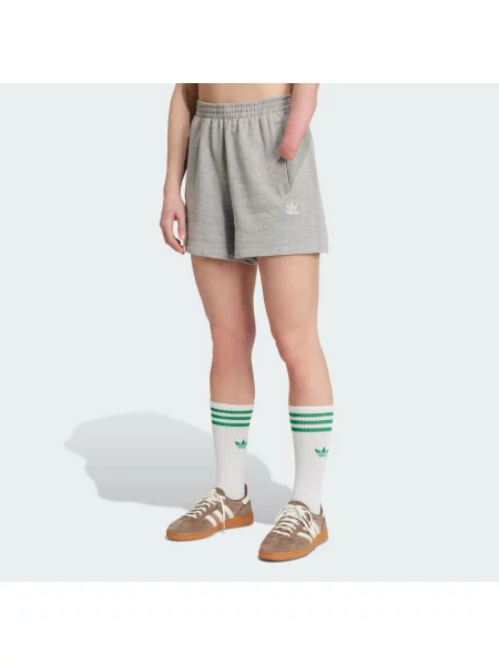 ADIDAS ORIGINALS Kalhoty Essentials šedý melír bílá