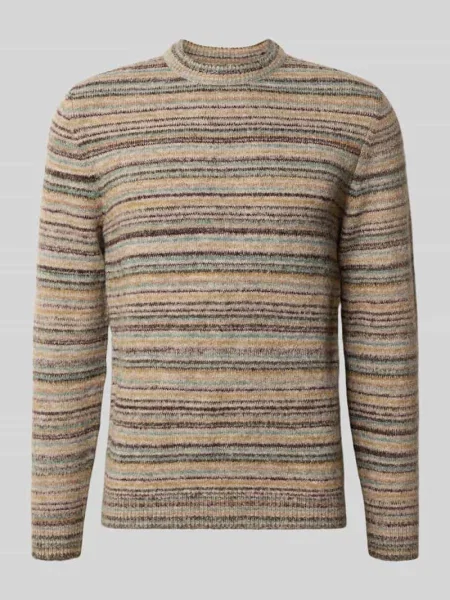 Sweter z dzianiny krój regular fit z dodatkiem wełny Mcneal
