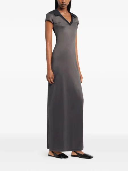 Rochie maxi Courreges de costum gri