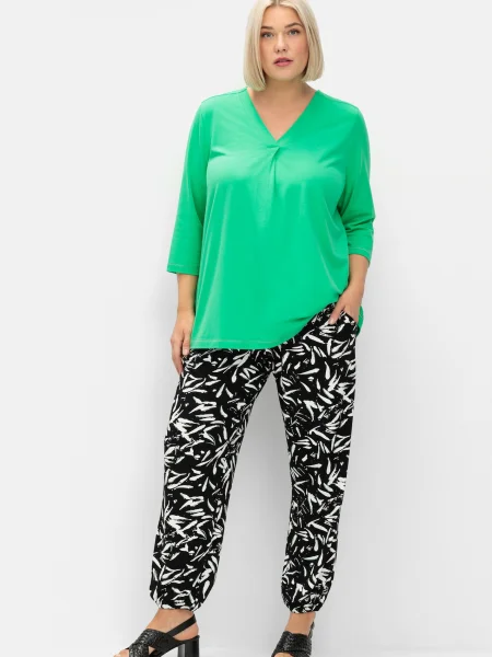 SHEEGO Pantaloni negru alb