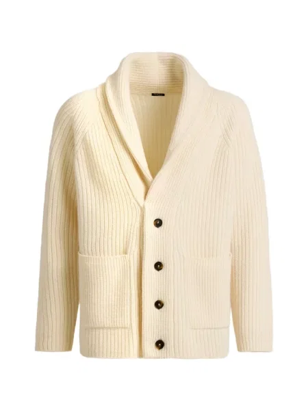 Gulerat cardigan Kiton tricotate
