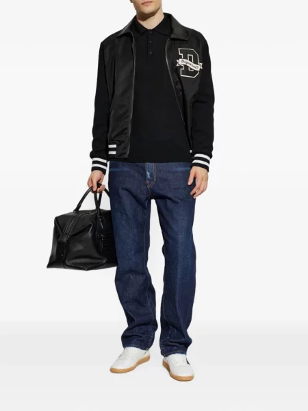 Gulerat tricou polo Dsquared2 negru