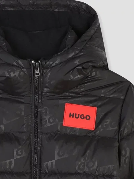 Дитяча Зимова куртка HUGO Kids чорний