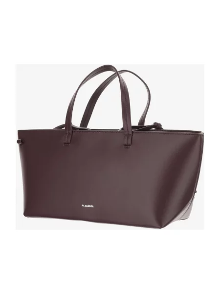 Torebka Jil Sander skórzana czerwona