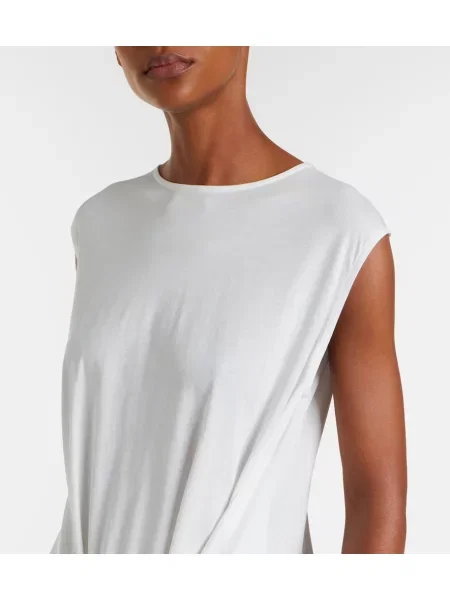 Rochie midi Toteme din jerseu alb
