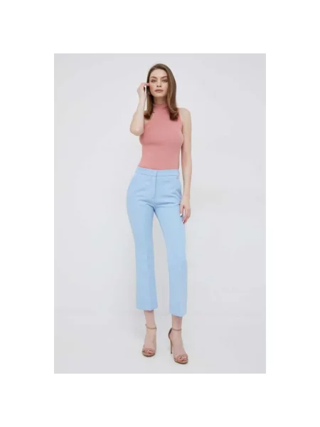 Top Dkny z dekoltem halter różowy
