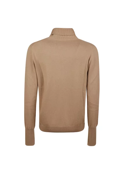 Sweter z golfem Ballantyne brązowy