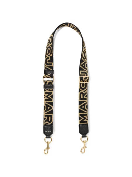 Geantă Marc Jacobs cu bretele cu autograf negru