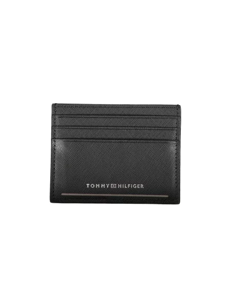 Portfel Tommy Hilfiger skórzany elegancki czarny