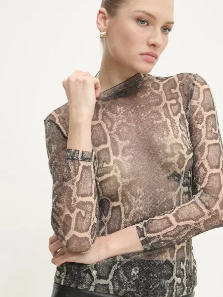 Блуза Answear Lab с десен черно