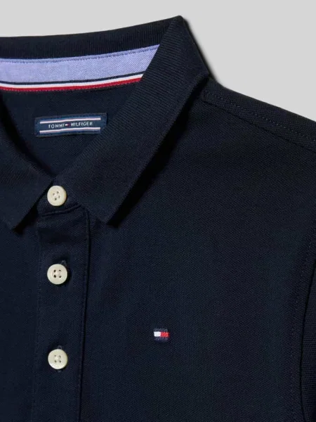 T-shirt z wyhaftowanym logo Tommy Hilfiger Teens granatowa