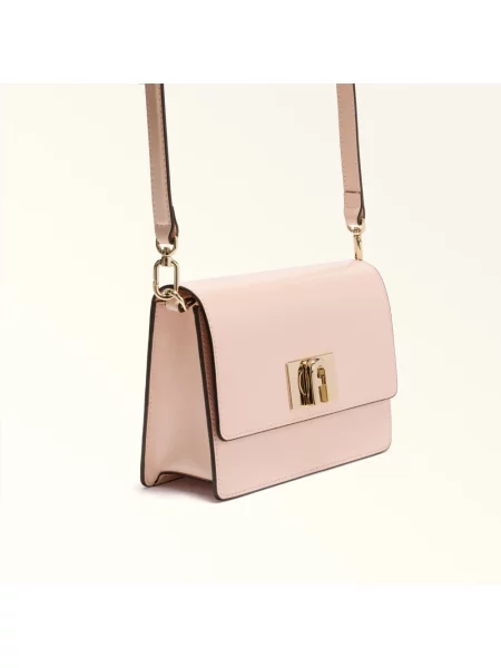 Furla torebka crossbody skórzana Mini Crossbody 20 różowa