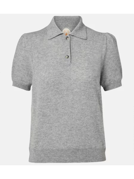 Džemper Jardin Des Orangers od kašmira siva