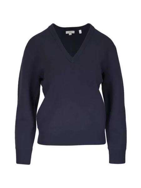 Pulover Vince cu decolteu în V albastru