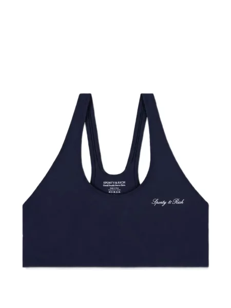 Top sport Sporty & Rich cu imagine albastru