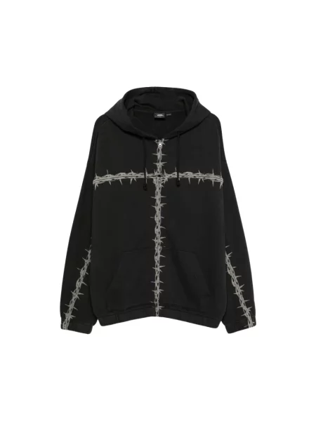 Bluza z kapturem Vans czarna