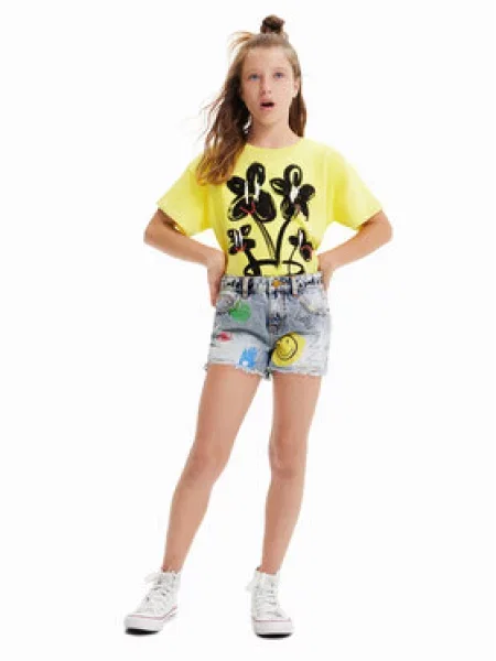Desigual Kratke traperice plava