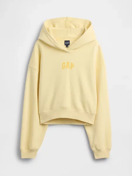 Bluza GAP Pg Cropped Po Hood Yellow M żółta