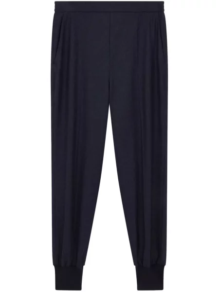 Joggery Stella Mccartney wełniane niebieskie