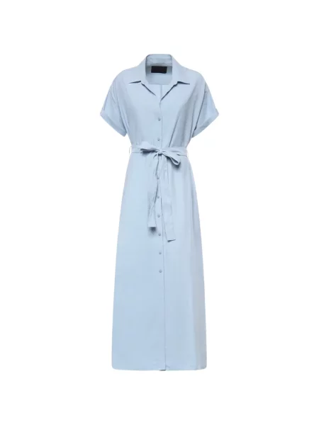 Rochie tip cămașă Dondup de costum albastru