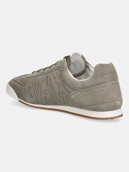 Armani Exchange sneakersy zamszowe zielone