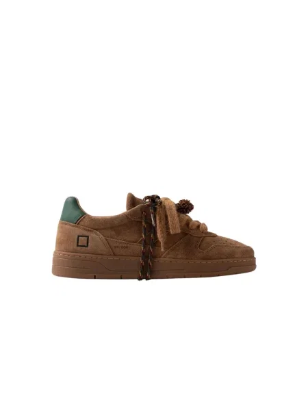 Sneakersy D.a.t.e. zamszowe brązowe