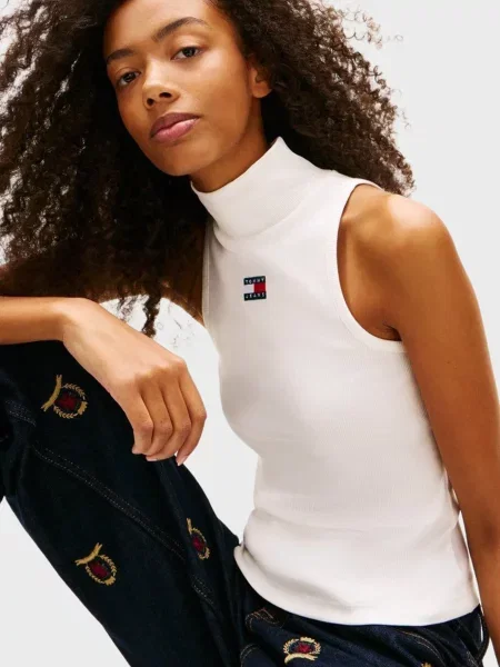 Топ Tommy Jeans білий
