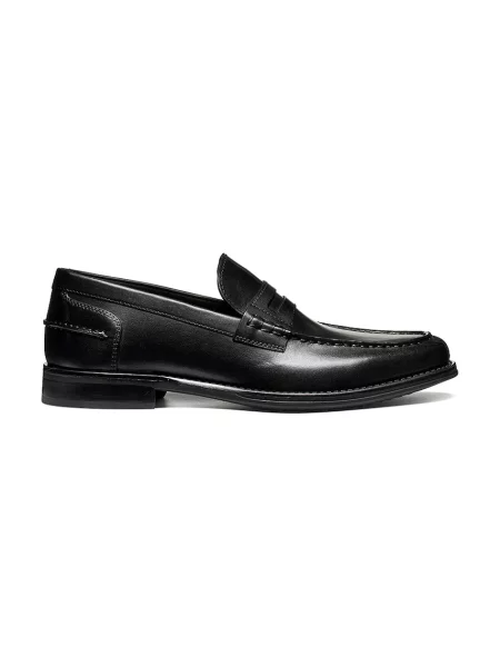 Geox mocasini pentru bărbați din piele U ELLMOOR negru