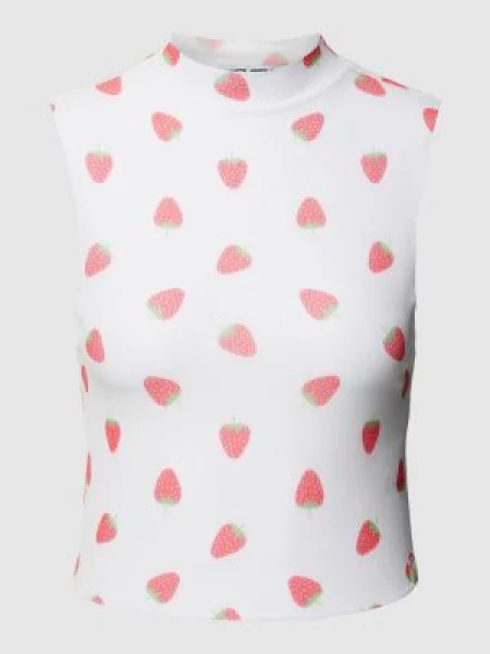 Top Review Female z nadrukiem biały