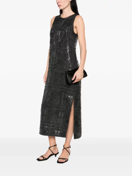 Rochie midi Peserico cu paiete gri