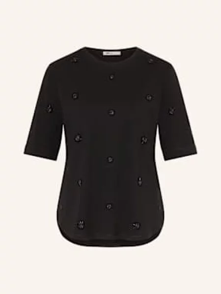 Yerse T-Shirt Boreal Z Cekinami schwarz czarna