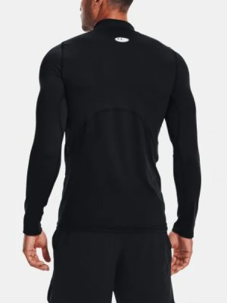 Under Armour CG Armour Fitted Mock Póló Fekete fehér
