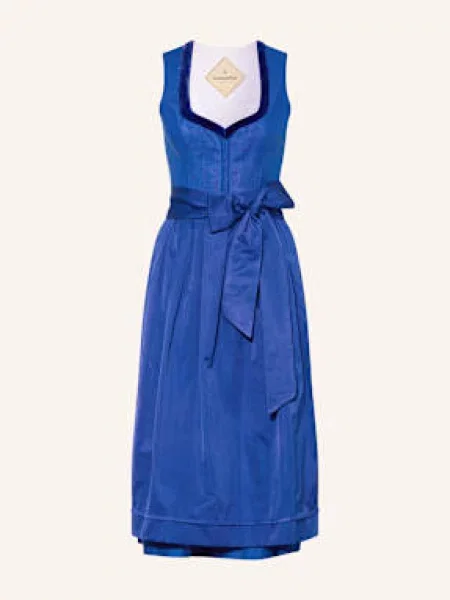 Heimatglück Tracht Sukienka Bawarska Elisa blau niebieska