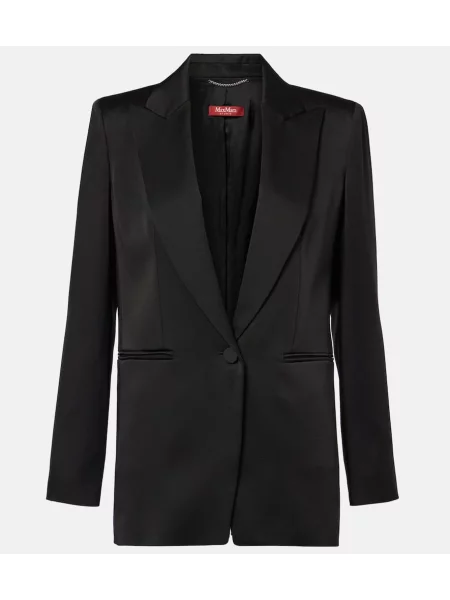 Sacou Max Mara din satin negru
