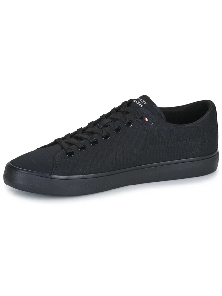 Pantofi Tommy Hilfiger din canvas negru