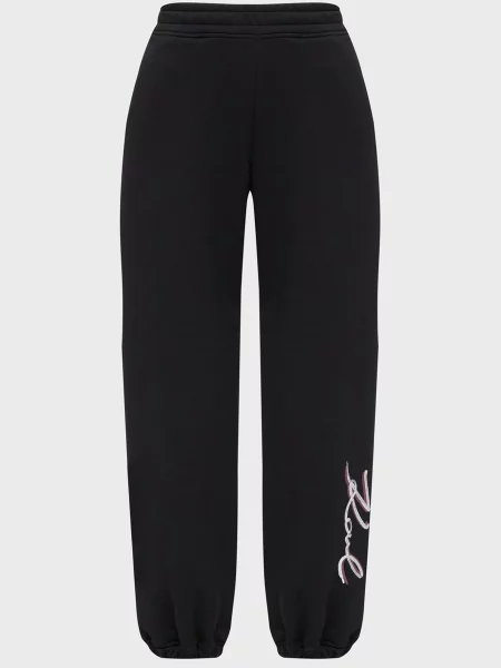 Спортивні штани Karl Lagerfeld з паєтками чорні
