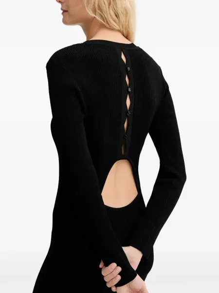 Rochie midi Sessun până la genunchi de costum negru