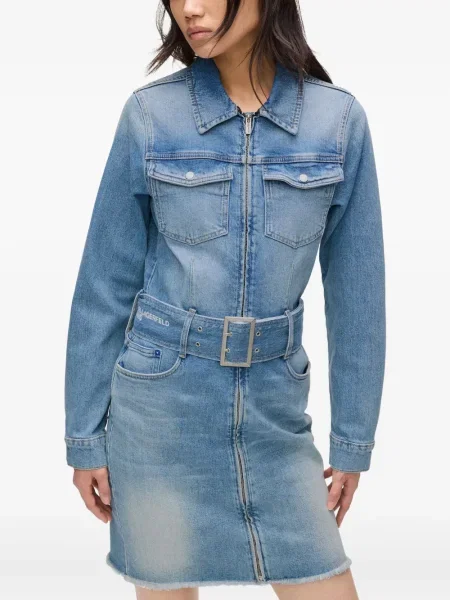 Костюм дънкова рокля Karl Lagerfeld Jeans синьо
