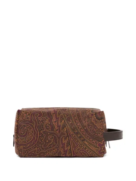 Geantă Etro cu imagine cu model paisley maro