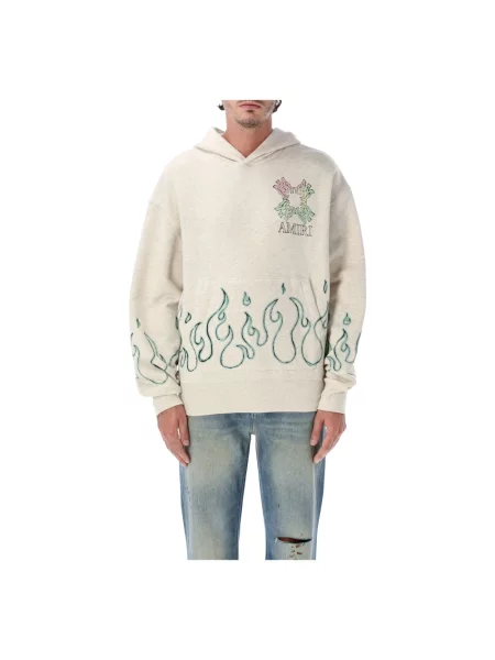 Bluza z kapturem Amiri beżowa
