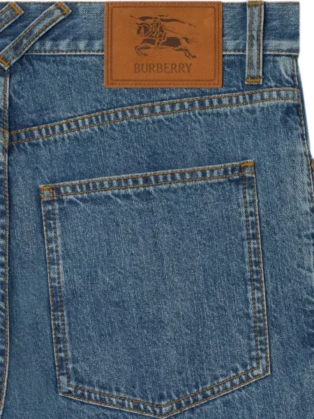 Blugi Burberry cu autograf albastru