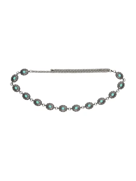 Bershka turkizna / srebrna