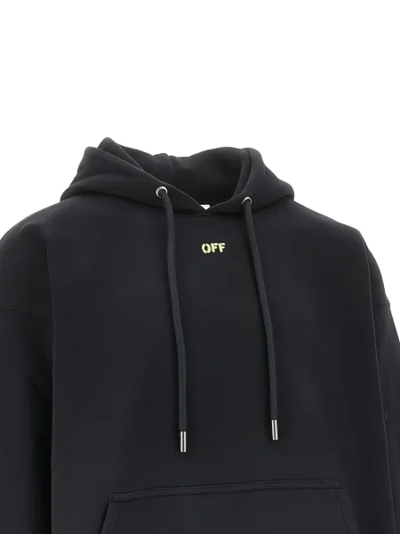 Hanorac cu glugă Off-white cu glugă alb