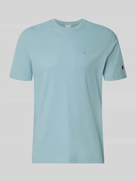 T-shirt z naszywanymi detalami z logo i okrągłym dekoltem Champion