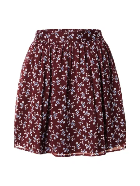 ABOUT YOU Fustă Lissi ecru / albastru deschis / bordeaux roșu