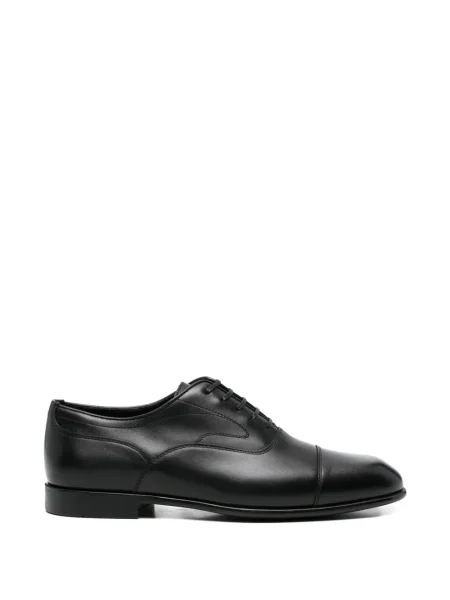 Oxford Ferragamo din piele negru