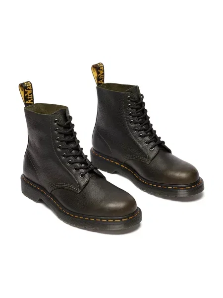 Шкіряні черевики Dr. Martens Pascal на плоскому підборі зелений