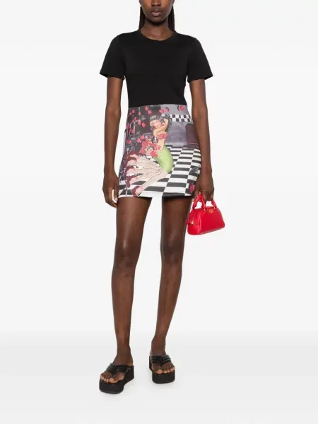 Scurt rochie mini The Artistylist cu imagine negru