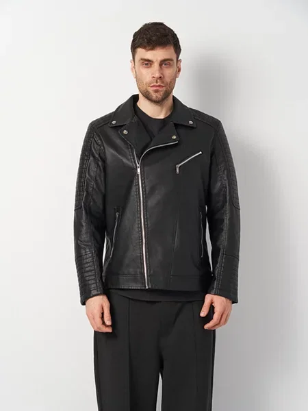 Кожаная куртка Ricco Grande черная